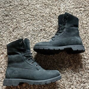 Black timberland boots